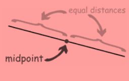 Definition of midpoint